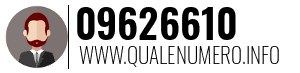 Numero di telefono 09626610 09626610