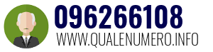 Numero di telefono 096266108 096266108