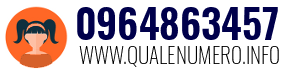 Numero di telefono 0964863457 0964863457