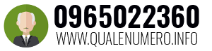 Numero di telefono 0965022360 0965022360
