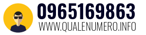 Numero di telefono 0965169863 0965169863
