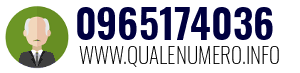 Numero di telefono 0965174036 0965174036