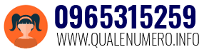 Numero di telefono 0965315259 0965315259