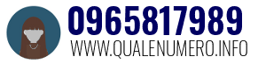 Numero di telefono 0965817989 0965817989
