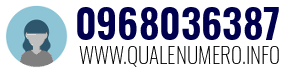 Numero di telefono 0968036387 0968036387