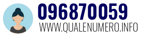 Numero di telefono 096870059 096870059