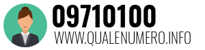 Numero di telefono 09710100 09710100
