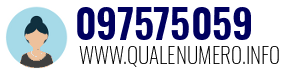 Numero di telefono 097575059 097575059