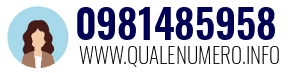 Numero di telefono 0981485958 0981485958