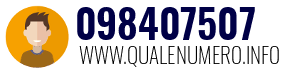 Numero di telefono 098407507 098407507
