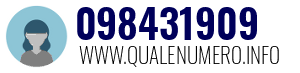 Numero di telefono 098431909 098431909
