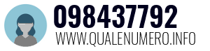 Numero di telefono 098437792 098437792