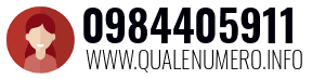 Numero di telefono 0984405911 0984405911