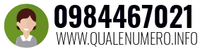 Numero di telefono 0984467021 0984467021