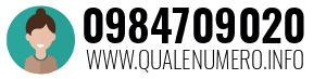 Numero di telefono 0984709020 0984709020