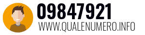 Numero di telefono 09847921 09847921