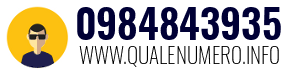 Numero di telefono 0984843935 0984843935