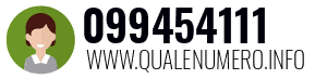 Numero di telefono 099454111 099454111