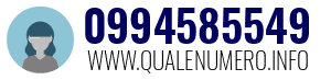 Numero di telefono 0994585549 0994585549