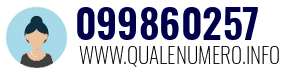 Numero di telefono 099860257 099860257