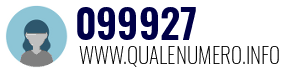 Numero di telefono 099927 099927